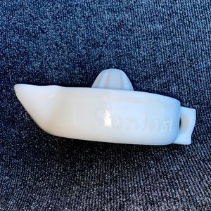 Antique Sunkist 7” Milk Glass Juicer Made In USA